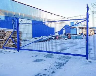 фото Ворота откатные для 3д забора 3500х2000 мм