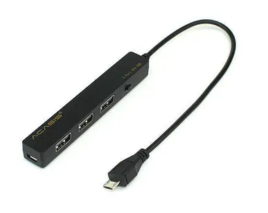 фото USB разветвитель 10070TW Acasis H027 OTG USB 3Ports FS