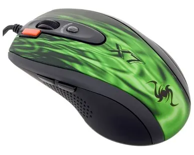 фото Мышь A4Tech XL-750BK Green Fire
