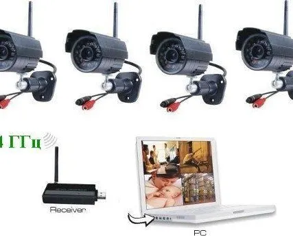 Фото №0 Беспроводной WiFi комплект видеонаблюдения на 4 уличных WiFi камеры SITITEK