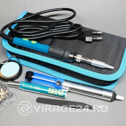 Фото №0 Паяльный набор - органайзер, 7 предметов YIHUA 947-III organized case 60 Вт, S-line