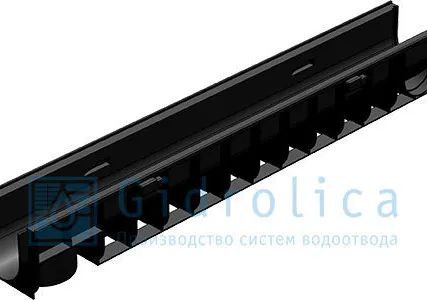 Фото №0 Лоток водоотводный Gidrolica Standart ЛВ-10.14,5.13,5 пластиковый DN100H135