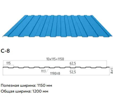 Фото №0 Профнастил заборный/ стеновой