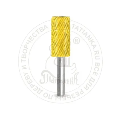 Фото №0 6C58-40 - Цилиндр, Ø хвостовика 6мм, Ø фрезы X 15,87мм, L фрезы 31,75мм (fine/желтая)