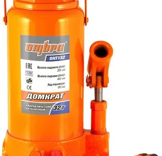 фото Домкрат бутылочный гидравлический Ombra OHT132 оранжевый 32 т