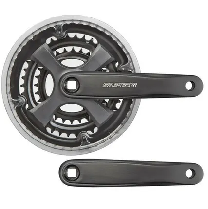 Фото №0 Шатуны CW-XCC-T208PBSG 28/38/48T 170мм "под ромб" стальные/алюминиевые