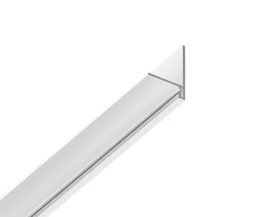 фото ЛП 20 – теневой, парящий плинтус (пог.м.) - Белый