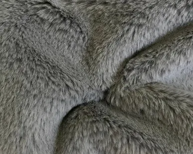 фото Искусственный мех под кролика 400 г/м2, ворс 11 мм, цвет серый