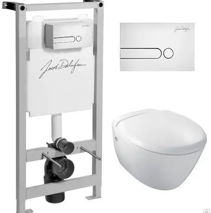 Фото №0 Комплект Jacob Delafon Presquile E5504-NF+E4440-00+E4326-00(белая) Jacob De