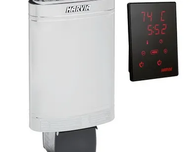 фото Печь для сауны Harvia Delta D 36 XE Steel (с выносным пультом)