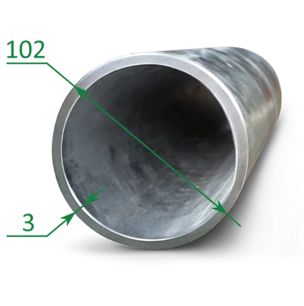 Фото №0 Труба оцинкованная эсв 102x3
