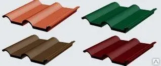 фото Черепица полимер-песчаная размер 390х310х10мм