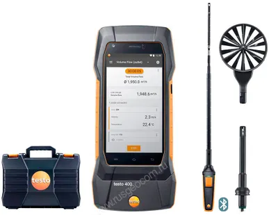 фото Комплект Testo 400 для вентиляции с зондом с обогреваемой струной