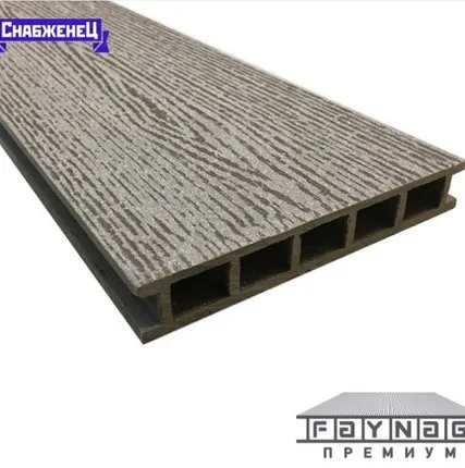 Фото №0 Террасная доска из ДПК Faynag "Stelo" цвет: Венге, 152x24 мм (цена м2)