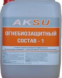 фото Огнебиозащитный состав -1 "АКСУ" 10л