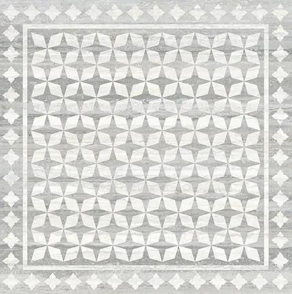 Фото №0 Декор Vitra Travertini Серый K945356HR 60х60