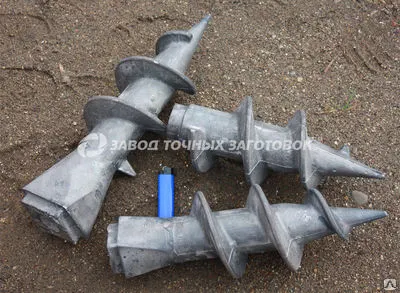 Фото №0 Литые наконечники для винтовых свай "шуруп" 120/80-КВ