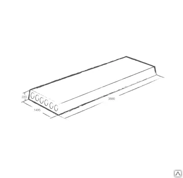 Фото №0 Плита перекрытия коллектора ДПО-14-1т(4800*1000*360)