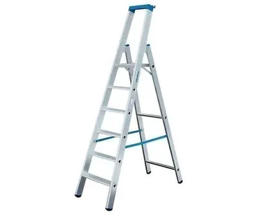 фото Стремянка односторонняя алюминиевая Krause Stabilo 7 ступеней