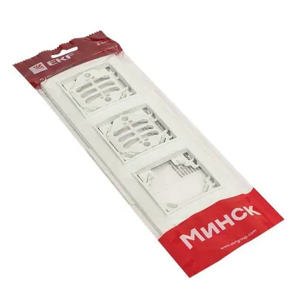 Фото №2 Рамка 4-м Минск горизонтальная бел. Basic EKF ERM-G-304-10