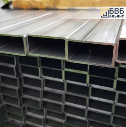 Фото №0 Труба нержавеющая профильная 50х25х2 мм AISI 304 матовая