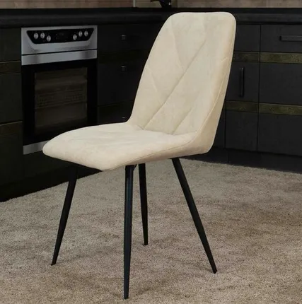 Фото №0 Стул Велюр Престиж (04) Десерт бежевый-Черный
