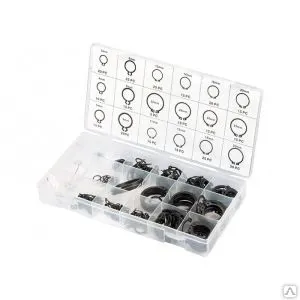 Фото №0 Набор стопорных колец сибртех d 3 - 32 мм 300 предметов 47600