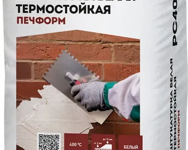 фото Штукатурка Основит Печформ PC400 W белая 20 кг