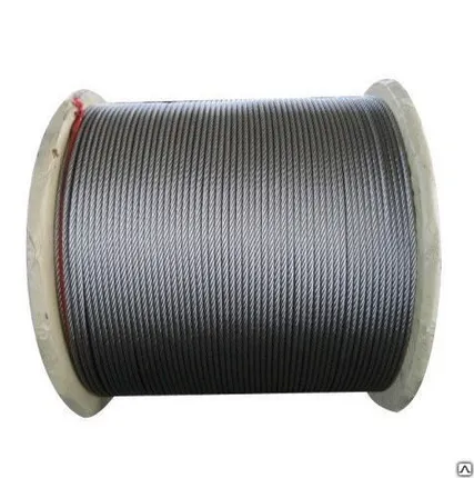 Фото №0 Канат стальной 4,5 мм ГОСТ 2172-80 черный и оцинкованный