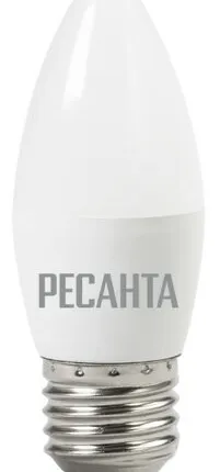 Фото №0 Лампа светодиодная РЕСАНТА LL-R-C37-6W-230-4K-E27