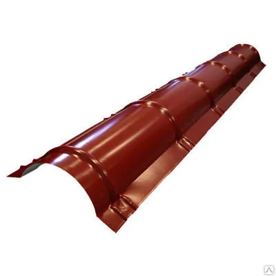 Фото №0 Планка конька металлочерепичного R110х2000, стальной бархат, Cer/Stels