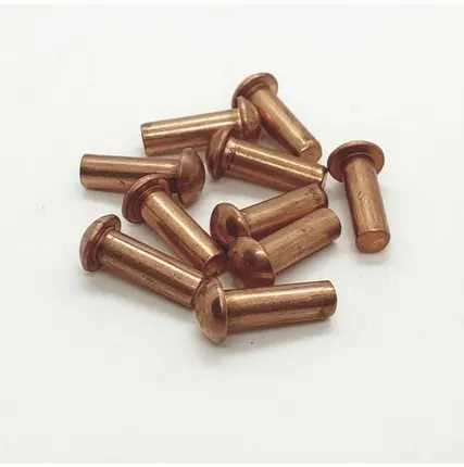 Фото №0 Заклепка 4х12 DIN 660 медная с полукруглой головкой, 10шт.