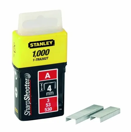 Фото №0 Скобы для степлера STANLEY LIGHT DUTY тип ''А'' 4 мм х 1000 шт 1-TRA202T