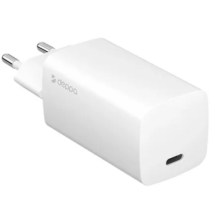 Фото №0 Сетевое зарядное устройство Deppa 65W USB-C 11433 White