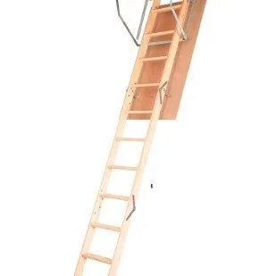 фото Лестница трехсекционная деревянная складная FAKRO OLN Optistep 60*120*280