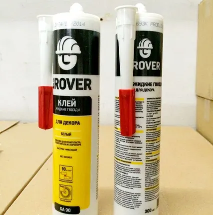 Фото №0 Клей &amp;quot;жидкие гвозди&amp;quot; &amp;quot;GROVER GA90&amp;quot; / ГРОВЕР / 300 мл