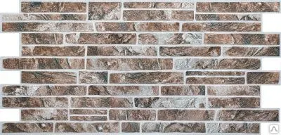 Фото №0 Панели ПВХ (стеновые) ДЕКОКАМ Камень Сланец коричневый