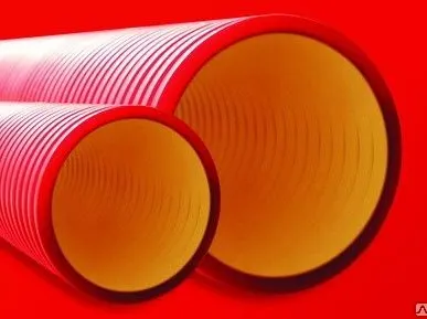 фото Труба жесткая двустенная 8к 200мм 5,70м крас