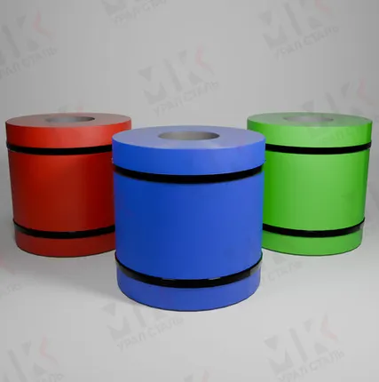 Фото №0 Рулон с полимерным покрытием 0,8 мм сталь 08пс ГОСТ 52146-2003