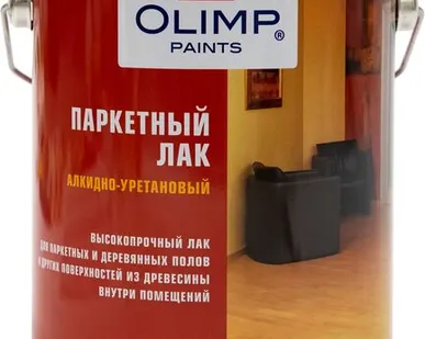фото Лак OLIMP Лак для отделки паркета OLIMP 2,7 л матовый