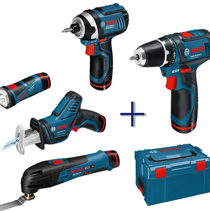 Фото №0 Набор из 5 аккумуляторных инструментов Bosch серии 10,8V Li-Ion + L-Boxx