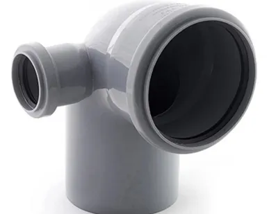 фото Колено с отводом левое 110мм, 90 градусов