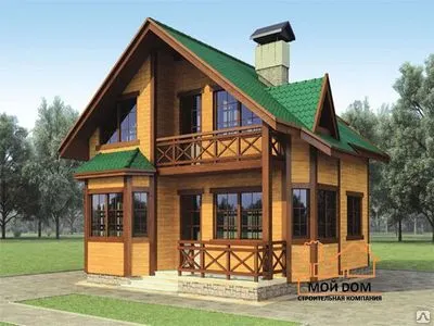 Фото №0 Проекты домов из бруса