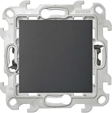 Фото №0 Механизм выключателя проходного 1-кл. 1п 2мод. СП Simon 24 10А IP20 Push&Go графит Simon 2420251-038