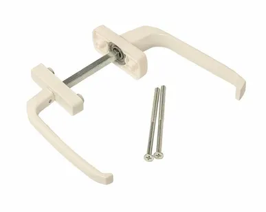 фото Гарнитур нажимной балконный алюминиевый, узкий, белый