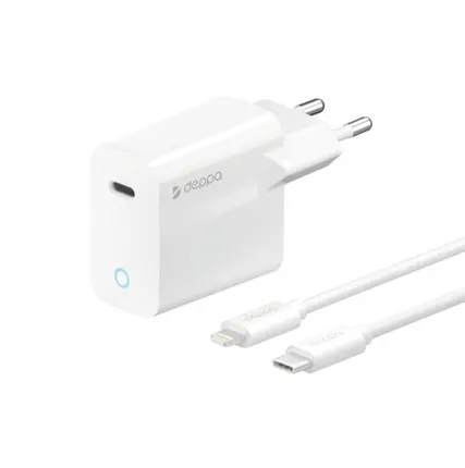 Фото №0 Сетевое зарядное устройство Deppa 20W USB-C 11425 White