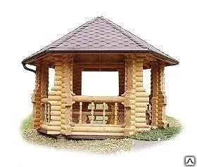 фото Беседка деревянная для двора из липы по вашим размерам
в