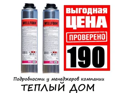 фото Монтажная пена Wellfoam профессиональная