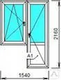 Фото №0 Блок балконный ПВХ, размер 1540х2160, 70мм/32мм