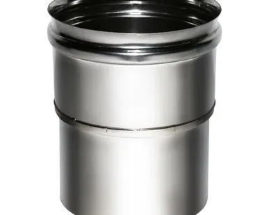 фото Переходник "Дымок" с топки D115 на трубу D120, AISI 439 (0.5)